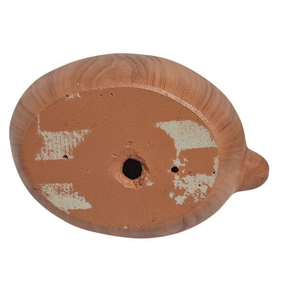 Wooden Look Resin Brown Bunny Rabbit Siloette Sculpture Decor 11.5" Tall - Picture 6 of 6